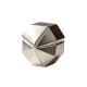 Minimalist Silver Geometric Figurine, Modern Small Gift