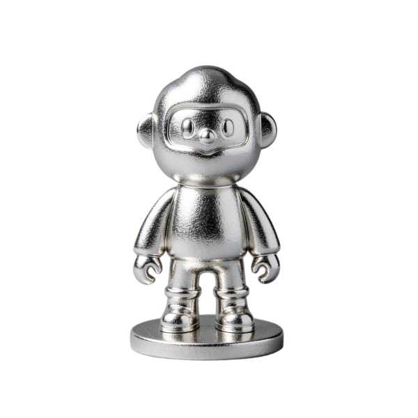Cute Silver Astronaut Figurine, Space Lover Small Gift