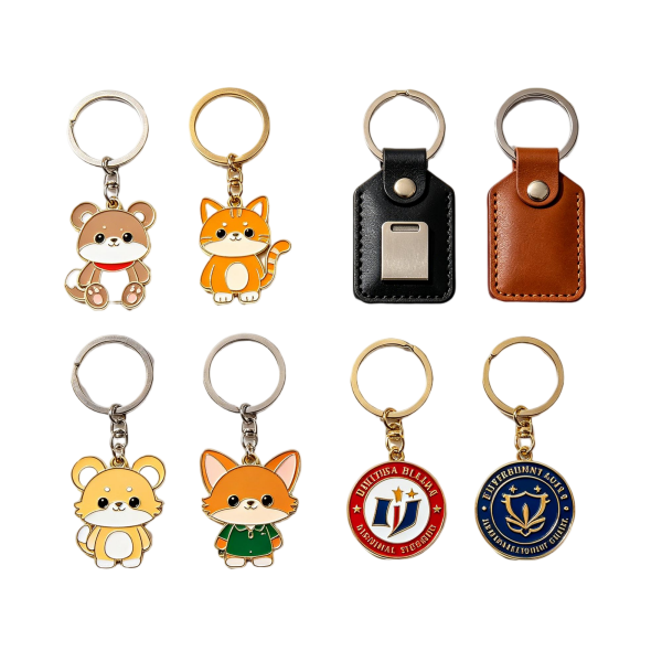 Cute Animal & Logo Keychain, Creative Small Gift