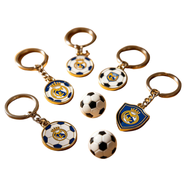 Football Club Logo Keychain, Creative Small Gift