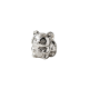 Polished Silver Lucky Cat Figurine, Good Luck Gift